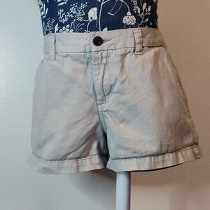 Merona off-White/Gray Shorts Size 8